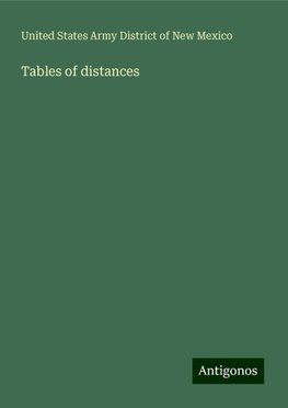 Tables of distances