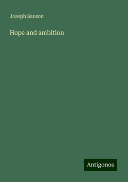 Hope and ambition