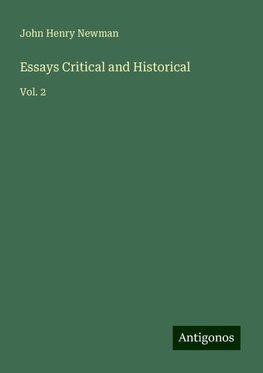 Essays Critical and Historical