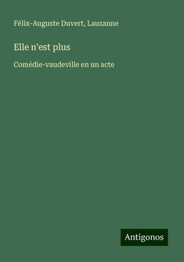 Elle n'est plus