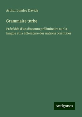 Grammaire turke