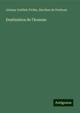 Destination de l'homme