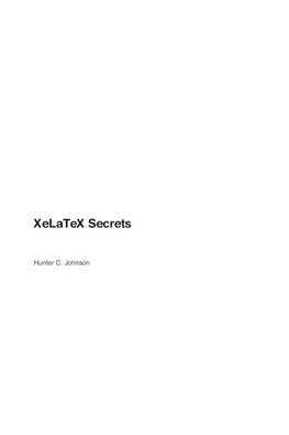 XeLaTeX Secrets