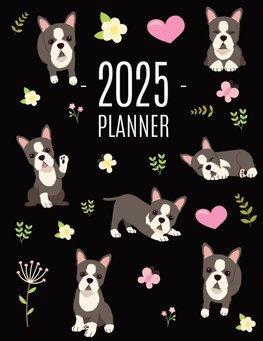 Boston Terrier Planner 2025