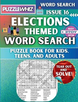 Elections - Themed Word Search - Fun & Educational Puzzles for Kids, Teens, and Adults (Large Print Edition)