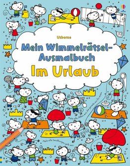 Mein Wimmelrätsel-Ausmalbuch: Im Urlaub