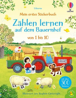 Mein erstes Stickerbuch: Zählen lernen auf dem Bauernhof