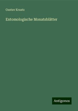 Entomologische Monatsblätter