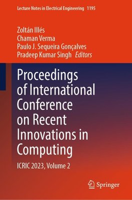 Proceedings of International Conference on Recent Innovations in Computing