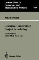 Resource-Constrained Project Scheduling