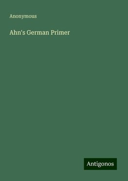 Ahn's German Primer