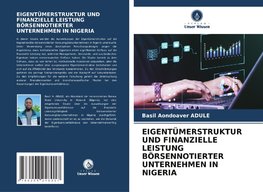 EIGENTÜMERSTRUKTUR UND FINANZIELLE LEISTUNG BÖRSENNOTIERTER UNTERNEHMEN IN NIGERIA