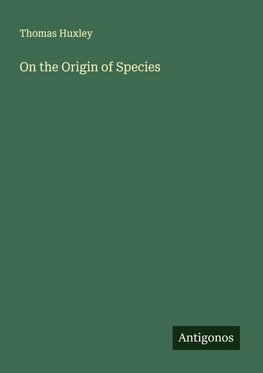 On the Origin of Species