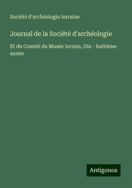 Journal de la Société d'archéologie