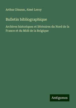 Bulletin bibliographique