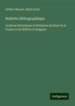 Bulletin bibliographique