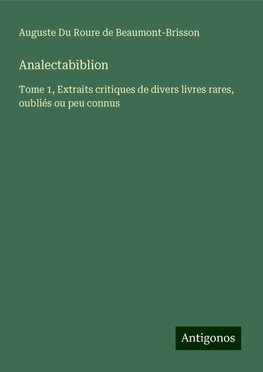 Analectabiblion