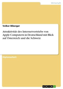 Attraktivität des Internetvertriebs von Apple Computern in Deutschland mit Blick auf Österreich und die Schweiz