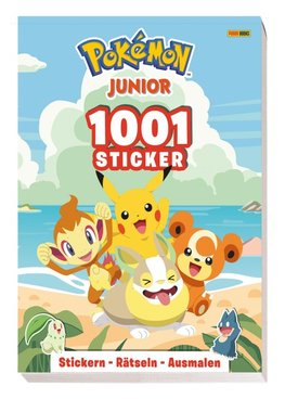 Pokémon Junior: 1001 Sticker - Stickern - Rätseln - Ausmalen