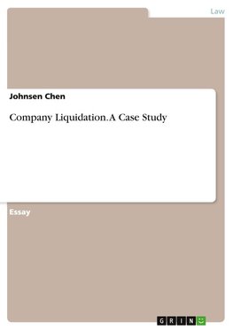 Company Liquidation. A Case Study