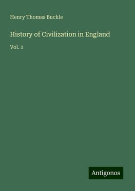 History of Civilization in England