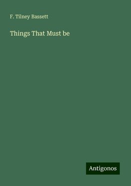 Things That Must be