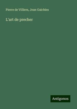 L'art de precher