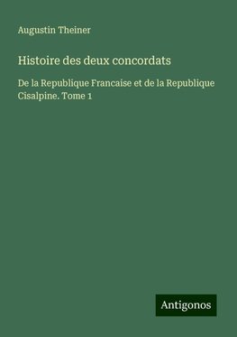 Histoire des deux concordats