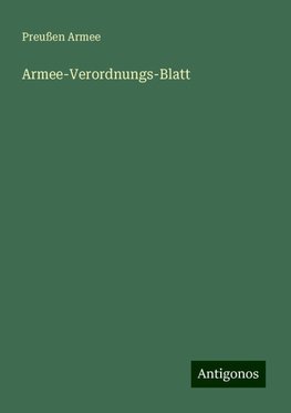 Armee-Verordnungs-Blatt