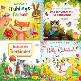 Maxi-Pixi-4er-Set 116: Bunter Frühlingsspaß  (4x1 Exemplar)