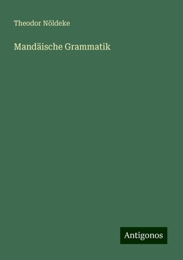 Mandäische Grammatik