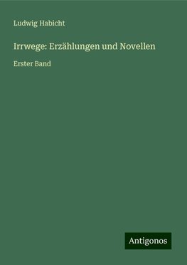 Irrwege: Erzählungen und Novellen