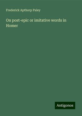 On post-epic or imitative words in Homer