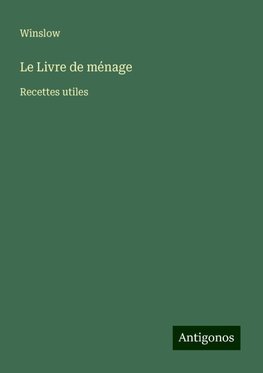 Le Livre de ménage