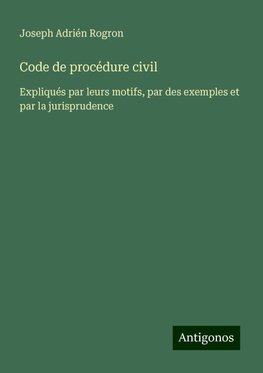 Code de procédure civil