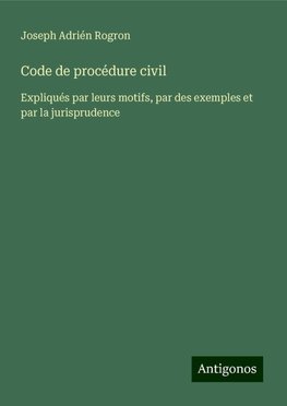 Code de procédure civil