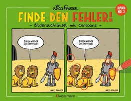 Finde den Fehler 2 - Bildersuchrätsel mit Cartoons