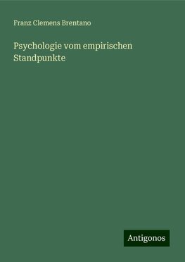 Psychologie vom empirischen Standpunkte