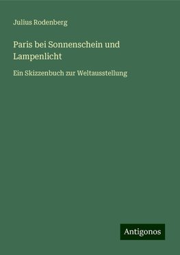 Paris bei Sonnenschein und Lampenlicht