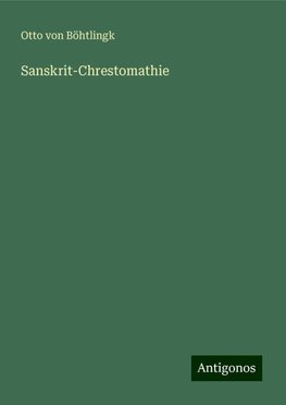 Sanskrit-Chrestomathie