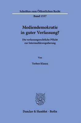 Mediendemokratie in guter Verfassung?