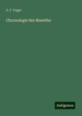 Chronologie des Manetho