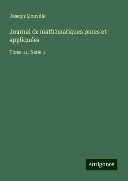 Journal de mathématiques pures et appliquées