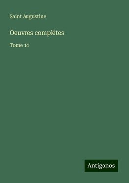 Oeuvres complétes