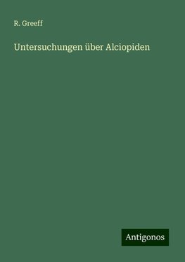 Untersuchungen über Alciopiden