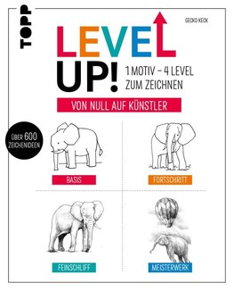 Level up! 1 Motiv - 4 Level zum Zeichnen