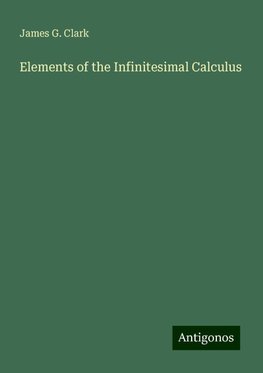 Elements of the Infinitesimal Calculus