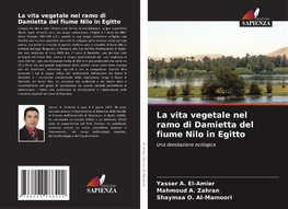 La vita vegetale nel ramo di Damietta del fiume Nilo in Egitto