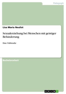 Sexualerziehung bei Menschen mit geistiger Behinderung