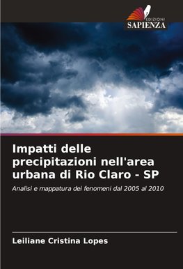 Impatti delle precipitazioni nell'area urbana di Rio Claro - SP